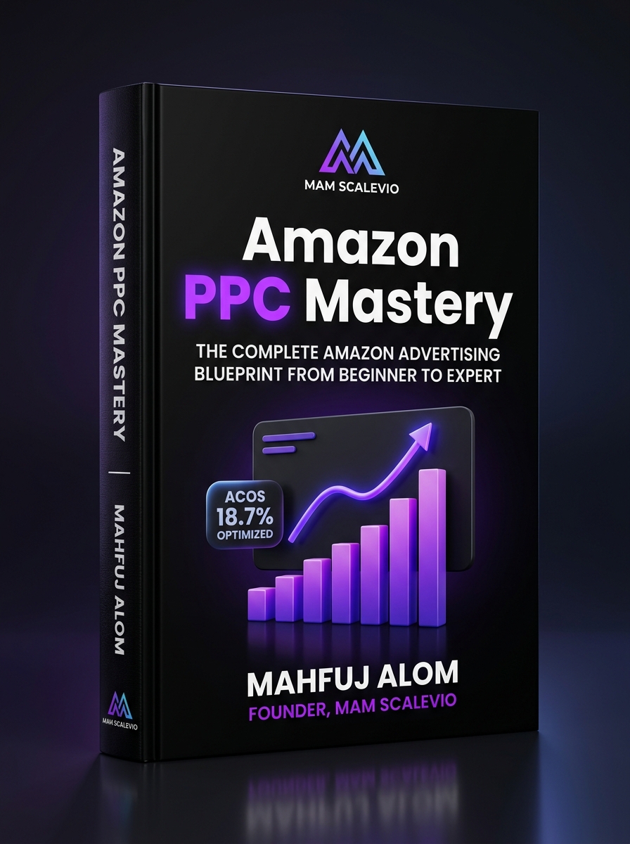 Amazon PPC Mastery E-Book Cover by Mahfuj Alom